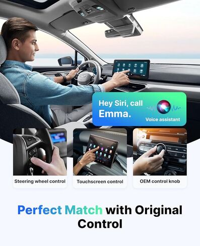 Wireless CarPlay Adapter for Apple iPhone, 2025 Convert Wired to Car Play Wireless, Plug & Play, Auto-Connect, Ultra Mini Car Play Adapter with USB A/C, No Latency for iPhone iOS 10+(2017+ Vehicles) in Saudi Arabia