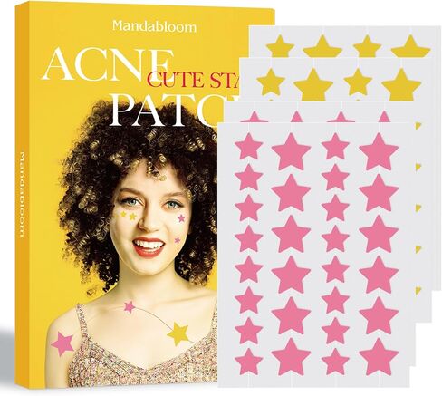 Mandabloom Acne Pimple Patches (120 Pack), Hydrocolloid Acne Patches with Tea Tree Oil & Salicylic Acid, Pimple Patches for Face Zits Breakouts Patch, Hydrocolloid Acne Dots for Zits Blemishes Patches in Saudi Arabia