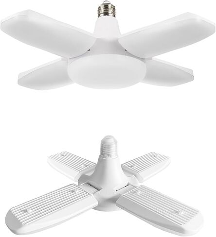 YWD LED Garage Light Motion Sensor, E26/E27 Screw-in Fixed Frequency Radar Led, Ceiling Mount LED Motion Activated Light for Garage/Shop/Porch - 60W 6000LM 6500K in Saudi Arabia
