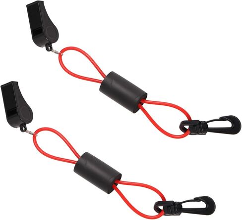 BOXOB 2PCS صافرة قارب مع الحبل، بصوت عال سلامة الطوارئ صافرة صفارات القارب العائمة للتجديف البحرية سترة النجاة التخييم المشي لمسافات طويلة الصيد الصيد التزلج الإنقاذ البقاء على قيد الحياة إشارات الملحقات in Saudi Arabia