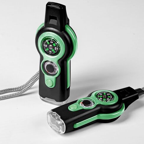 Emergency Survival Function Whistle, Outdoor Multifunctional Tool Safety Whistle with Lanyard, Ideal for Kayaking, Boating, Hiking, Camping, Climbing, Hunting, Fishing, Rescue Signaling in Saudi Arabia