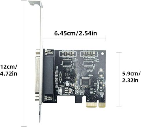 PCIE Parallel Adapter Card Support SPP EPP ECP 2.5Gb/s PCI-Express 1-Lane x1 Full-Duplex Channel for Printers in Saudi Arabia