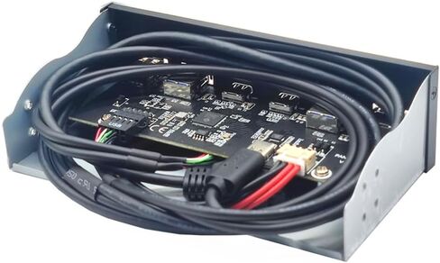 USB 3.0 اللوحة الأمامية لسطح المكتب 5.25In CD-ROM Drive Bay USB3.0/3.2 19Pin USB2.0 9Pin إلى 2X USB Type C+2X USB3.0+2xUSB2.0 in Saudi Arabia
