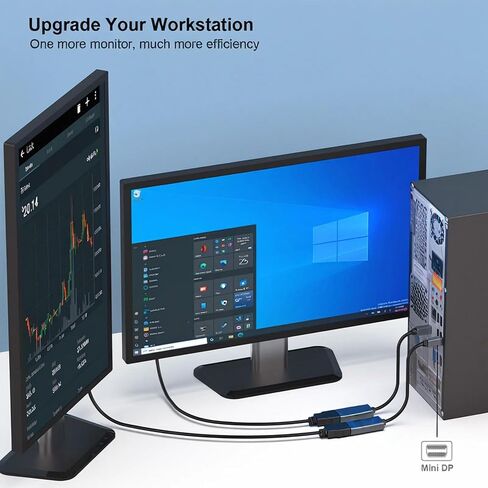 محول Mini DisplayPort إلى HDMI 4K، محول Thunderbolt 2 إلى HDMI متوافق مع MacBook Air/Pro، Microsoft Surface Pro/Dock، الشاشة، جهاز العرض [موصلات مطلية بالذهب وغطاء من الألومنيوم] in Saudi Arabia