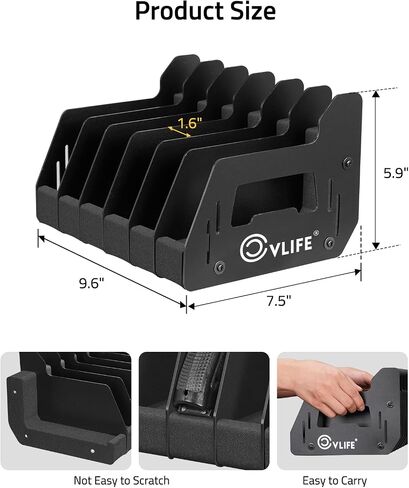 CVLIFE مسدس رف للبندقية رغوة آمنة داخلي مسدس رف مسدس حامل للبندقية خزانة الملحقات التخزين المنظم 6 فتحات in Kuwait