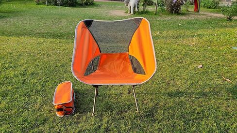 Vortex ZDY Lightweight 1.5kg Portable Folding Durable Easy to Store Small Simplicity High Bearing Weight Camping Chair for Outdoor, Backpacking, Garden, Picnic, Fishing and Indoor use.(Orange) in Saudi Arabia