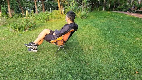 Vortex ZDY Lightweight 1.5kg Portable Folding Durable Easy to Store Small Simplicity High Bearing Weight Camping Chair for Outdoor, Backpacking, Garden, Picnic, Fishing and Indoor use.(Orange) in Saudi Arabia