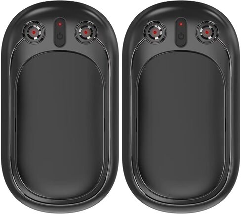 جهاز تدفئة اليد قابل لإعادة الشحن، جهاز تدفئة اليد المحمول SECHKISS 2-Pack 5000mAh قابل لإعادة الاستخدام، جهاز تدفئة الجيب الكهربائي 2 في 1 رائع للاستخدام في الهواء الطلق، والصيد، والجولف، والتخييم، وهدايا دافئة للنساء والرجال... in Kuwait