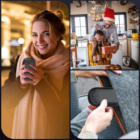 جهاز تدفئة اليد قابل لإعادة الشحن، جهاز تدفئة اليد المحمول SECHKISS 2-Pack 5000mAh قابل لإعادة الاستخدام، جهاز تدفئة الجيب الكهربائي 2 في 1 رائع للاستخدام في الهواء الطلق، والصيد، والجولف، والتخييم، وهدايا دافئة للنساء والرجال... in Saudi Arabia