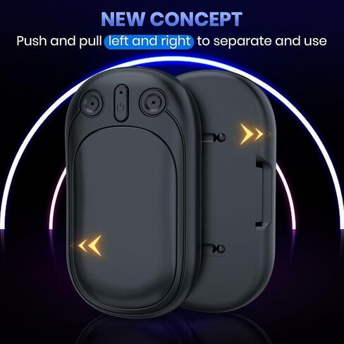 جهاز تدفئة اليد قابل لإعادة الشحن، جهاز تدفئة اليد المحمول SECHKISS 2-Pack 5000mAh قابل لإعادة الاستخدام، جهاز تدفئة الجيب الكهربائي 2 في 1 رائع للاستخدام في الهواء الطلق، والصيد، والجولف، والتخييم، وهدايا دافئة للنساء والرجال... in Kuwait