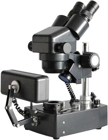Compound Binocular Microscope, Stereo Zoom Microscope, with WF10x Eyepieces, 1X-4X Zoom Objective, 10-40X Magnification, Upper/Lower/Side Lighting, Includes Darkfield Condenser in Saudi Arabia