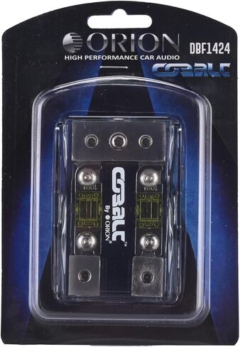 كتلة توزيع الطاقة Orion Cobalt DBF1424، مدخل قياس 4/8 لمخرجين قياس 4/8، حامل مصهر ANL صغير لمضخم صوت السيارة | قطع غيار السيارات، السيارات، البحرية (تتضمن صمامات 100 أمبير) in Saudi Arabia