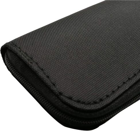 1 PC Memory Card Carrying Case - Suitable for Micro SD, Mini SD and 4X CF, Card Holder Bag Wallet for Media Storage Organization (Black) in Saudi Arabia