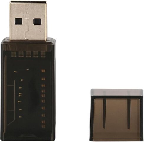 حافظات بطاقات الذاكرة USB-C إلى SD/TF - محول بطاقة الذاكرة بفتحة مزدوجة لأجهزة MacBook/Android/الكمبيوتر اللوحي (شفاف) in Saudi Arabia