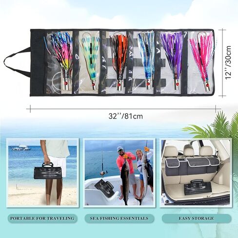 VIKETECH 10’’ 6oz Stainless Deep Sea Fishing Trolling Lure for Marlin Tuna Mahi Mahi Wahoo Sailfish Dolphin Saltwater Offshore Big Game Trolling Lures Included Mesh Bag in Saudi Arabia