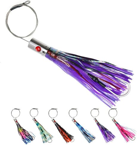 VIKETECH 10’’ 6oz Stainless Deep Sea Fishing Trolling Lure for Marlin Tuna Mahi Mahi Wahoo Sailfish Dolphin Saltwater Offshore Big Game Trolling Lures Included Mesh Bag in Saudi Arabia