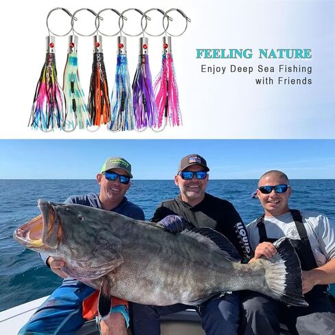 VIKETECH 10’’ 6oz Stainless Deep Sea Fishing Trolling Lure for Marlin Tuna Mahi Mahi Wahoo Sailfish Dolphin Saltwater Offshore Big Game Trolling Lures Included Mesh Bag in Saudi Arabia