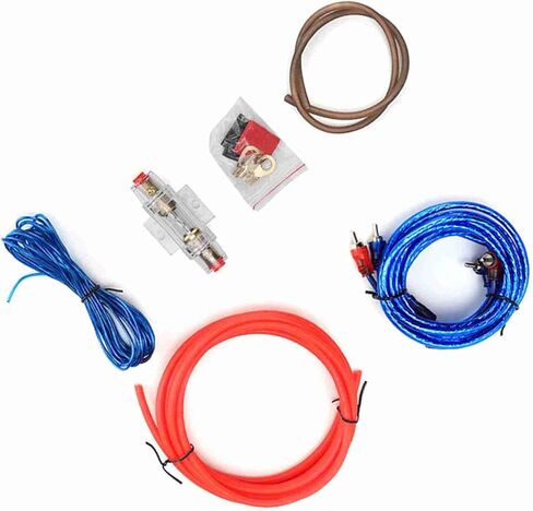 Keenso Car Wire Kit, Subwoofer Audio Speakers Replacement Zinc Alloy Wire Set Kit, 10GA Power Amplifier in Saudi Arabia