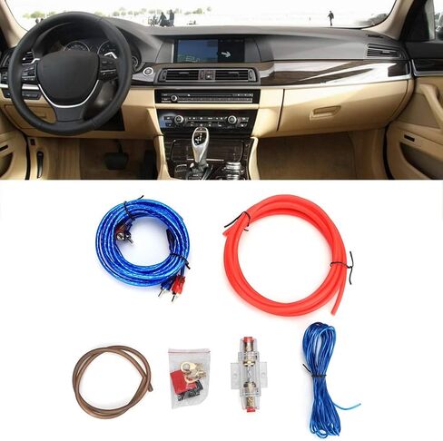 Keenso Car Wire Kit, Subwoofer Audio Speakers Replacement Zinc Alloy Wire Set Kit, 10GA Power Amplifier in Saudi Arabia