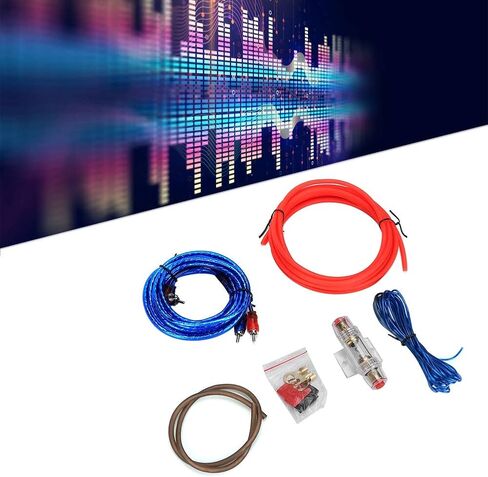 Keenso Car Wire Kit, Subwoofer Audio Speakers Replacement Zinc Alloy Wire Set Kit, 10GA Power Amplifier in Saudi Arabia
