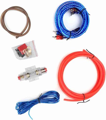 Keenso Car Wire Kit, Subwoofer Audio Speakers Replacement Zinc Alloy Wire Set Kit, 10GA Power Amplifier in Saudi Arabia