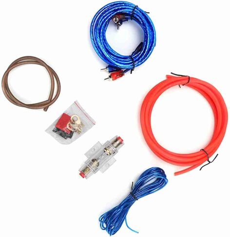 Keenso Car Wire Kit, Subwoofer Audio Speakers Replacement Zinc Alloy Wire Set Kit, 10GA Power Amplifier in Saudi Arabia