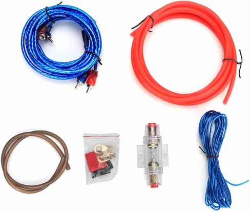 Keenso Car Wire Kit, Subwoofer Audio Speakers Replacement Zinc Alloy Wire Set Kit, 10GA Power Amplifier in Saudi Arabia