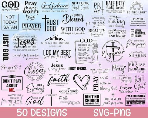 Christian SVG Bundle, Christian SVG, Religious SVG, Faith SVG, God SVG, Jesus SVG, Bible Verse SVG, Christian Cut Files Png, SVG These are Digital Files, no Physical Item Will be Sent in Saudi Arabia