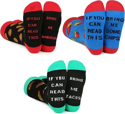 Funny Novelty Crew Socks Fun Dress Socks Gift for Men and Women in Saudi Arabia