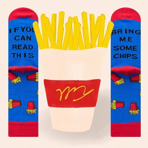Funny Novelty Crew Socks Fun Dress Socks Gift for Men and Women in Saudi Arabia