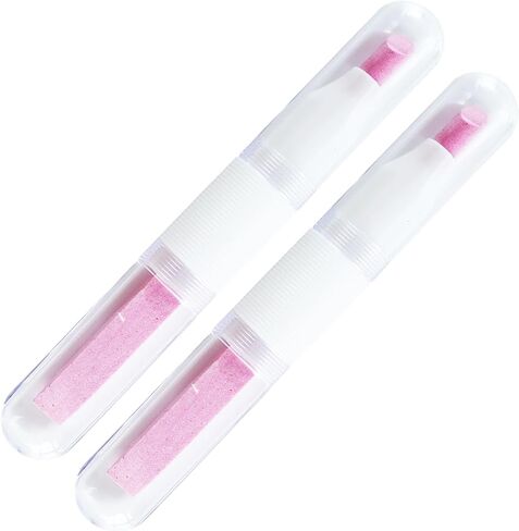 VICTORY NAIL 2PCS Victory Ceramic Stone Two-Way Nail Pusher & File (Black) Cuticle Trimmer Manicure Tools Professional Nail File Pumice Fingernail Files in Saudi Arabia