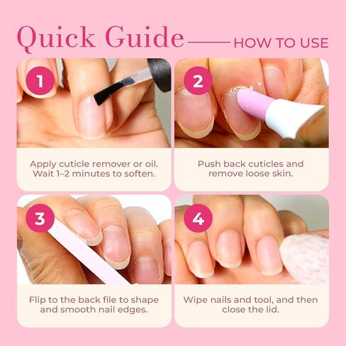 VICTORY NAIL 2PCS Victory Ceramic Stone Two-Way Nail Pusher & File (Black) Cuticle Trimmer Manicure Tools Professional Nail File Pumice Fingernail Files in Saudi Arabia