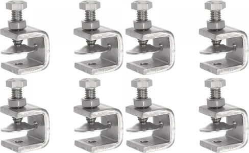 uxcell Stainless Steel C-Clamp with 0.79 Inch Wide Jaw Opening for Woodworking Welding Building Household Mount 4 Pcs in Kuwait