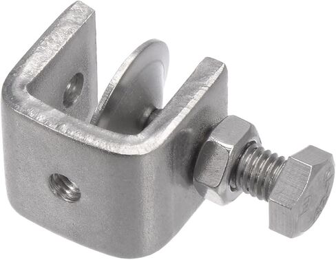 uxcell Stainless Steel C-Clamp with 0.79 Inch Wide Jaw Opening for Woodworking Welding Building Household Mount 4 Pcs in Kuwait