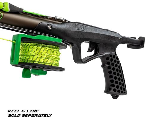 JBL Spearguns Reaper Speargun for Spearfishing, High Performance Speargun for Fishing, Diving, Freediving, Railgun, Aluminum Barrel, Stainless Steel Shaft, Easy Stretch Bands, Made in USA in Kuwait