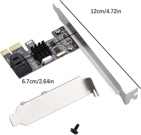 ASM1061 Desktop PCI Express إلى بطاقة توسيع SATA3.0 مزدوجة مع أوضاع التمهيد AHCI/NO/IDE تدعم PCI-E X1/X4/X8/X16 in Saudi Arabia