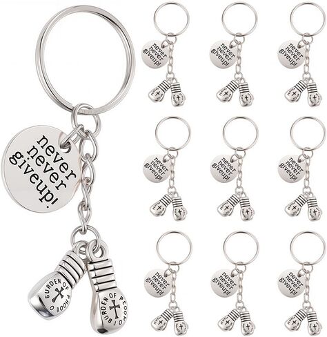 SUNNYCLUE 1 Box 20Pcs Silver Cheer Keychains Inspire Key Chain Bulk Metal Alloy Cheerleader Stuff Team Pom Pom Decoration Charm Keyring for Cheerleading Jewelry DIY Craft Keepsake Accessories in Saudi Arabia