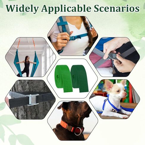 15 Rolls Webbing Strap for Bags 1 Inch Wide, Polypropylene 75 Yards Webbing 1 Inch Heavy Duty Webbings for Bags, Climbing Outdoors Indoors, Crafting DIY(15 Colors Mixed) in Kuwait