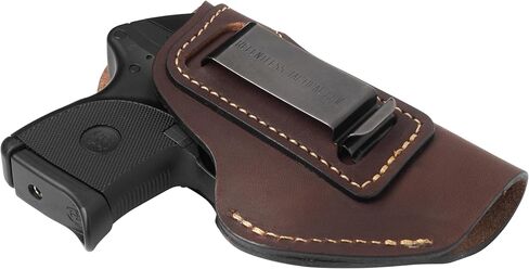 Made in USA - .380 Leather Holster | Fits Ruger LCP / LCP2, Sig P238, Walther PPK, S&W Bodyguard .380 | The Defender Leather IWB Holsters | Concealed Carry IWB Holster in Kuwait