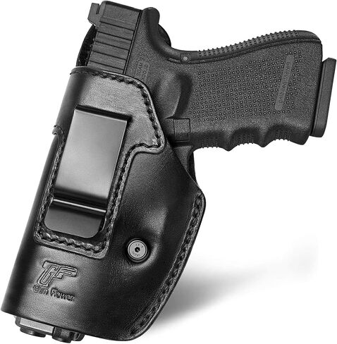 Full Grain Leather IWB Holster Compatible with Glock 17/19/ 19X/ 43X MOS, Taurus G2C/G3C, Sig P365/P365X/ P320/ M18/M17, M&P 9 Shield Plus, Hellcat & Other Full Size Compact Subcompact Pocket Handguns in Kuwait