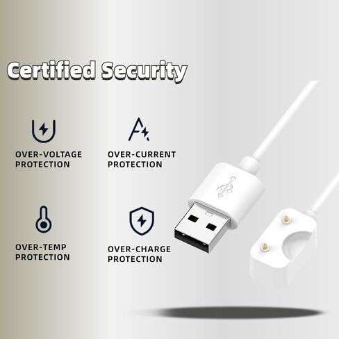 Compatible for Samsung Galaxy Fit 3 SM-R390 Charger, USB Cable Fast Charging 3.3ft/100cm (White) in Saudi Arabia