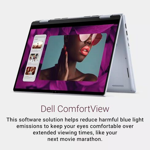 Dell Inspiron 2-in-1 Business Laptop with Lifetime MS Office, 14" FHD+ Touchscreen, AMD Ryzen 5, 32GB RAM, 1.5TB Storage (1TB SSD+500GB Ext), WiFi 6, Backlit Keyboard, MarxsolAccessory, Windows 11 Pro in Kuwait