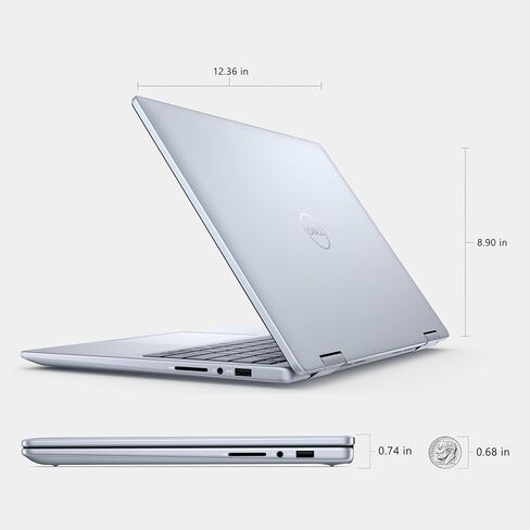 Dell Inspiron 2-in-1 Business Laptop with Lifetime MS Office, 14" FHD+ Touchscreen, AMD Ryzen 5, 32GB RAM, 1.5TB Storage (1TB SSD+500GB Ext), WiFi 6, Backlit Keyboard, MarxsolAccessory, Windows 11 Pro in Kuwait
