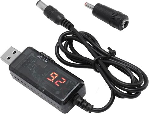 كابل تعزيز جهاز توجيه بنك الطاقة مع شاشة عالية الدقة للمودم البصري، ووصول مستقر إلى الإنترنت لجهاز التوجيه، وتصميم محمول - عبوة واحدة، منتجات رقمية in Kuwait