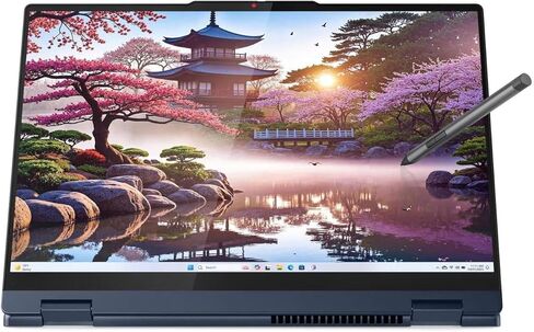 Lenovo IdeaPad 5 2-in-1 with AMD Ryzen AI 7 350 Processor, 14" WUXGA IPS Touchscreen Display, Wi-Fi 7, 16GB LPDDR5X Memory, 1TB SSD, FHD/IR Hybrid Camera, Digital Pen, Backlit KYB, and Win 11 Home in Saudi Arabia