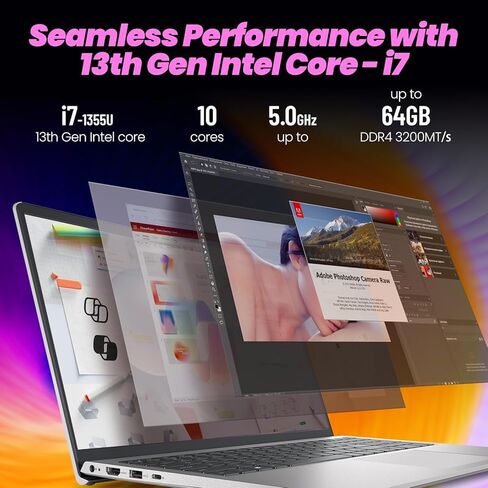 الكمبيوتر المحمول Dell 2025 للأعمال | شاشة 15.6 بوصة FHD 120 هرتز IPS مضادة للتوهج | Intel Core i7-1355U | Win 11 Pro | لوحة مفاتيح بإضاءة خلفية | بصمة الإصبع | WiFi 6 | ذاكرة الوصول العشوائي 32 جيجابايت + 1 تيرابايت SSD in Kuwait