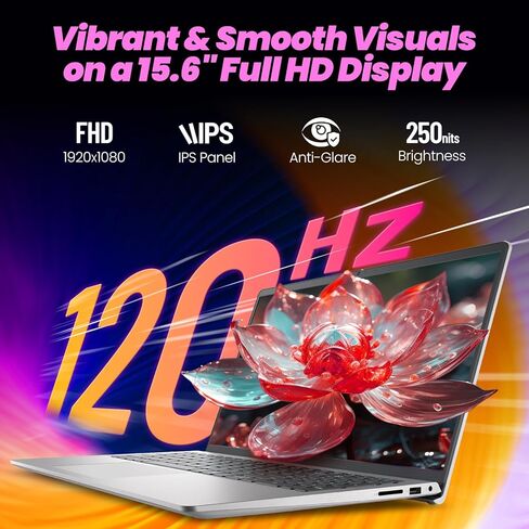 الكمبيوتر المحمول Dell 2025 للأعمال | شاشة 15.6 بوصة FHD 120 هرتز IPS مضادة للتوهج | Intel Core i7-1355U | Win 11 Pro | لوحة مفاتيح بإضاءة خلفية | بصمة الإصبع | WiFi 6 | ذاكرة الوصول العشوائي 32 جيجابايت + 1 تيرابايت SSD in Kuwait