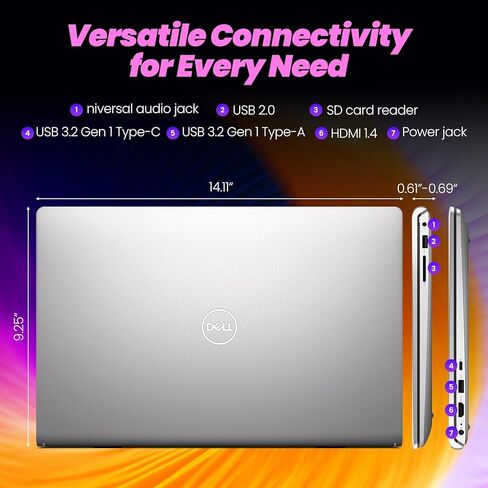 الكمبيوتر المحمول Dell 2025 للأعمال | شاشة 15.6 بوصة FHD 120 هرتز IPS مضادة للتوهج | Intel Core i7-1355U | Win 11 Pro | لوحة مفاتيح بإضاءة خلفية | بصمة الإصبع | WiFi 6 | ذاكرة الوصول العشوائي 32 جيجابايت + 1 تيرابايت SSD in Kuwait