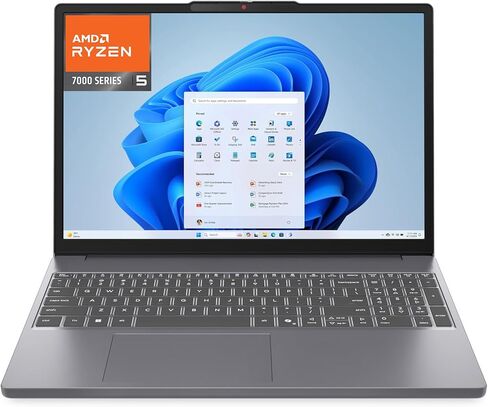 كمبيوتر محمول للألعاب Lenovo مقاس 15 بوصة، AMD Ryzen 5 7535HS، ذاكرة الوصول العشوائي DDR5 سعة 16 جيجابايت، 1 تيرابايت PCIe SSD، Radeon 660M، FHD+ Copilot AI PC، WiFi 6، Bluetooth 5.3، Type-C، HDMI، Luna Grey، Windows 11 Home in Kuwait