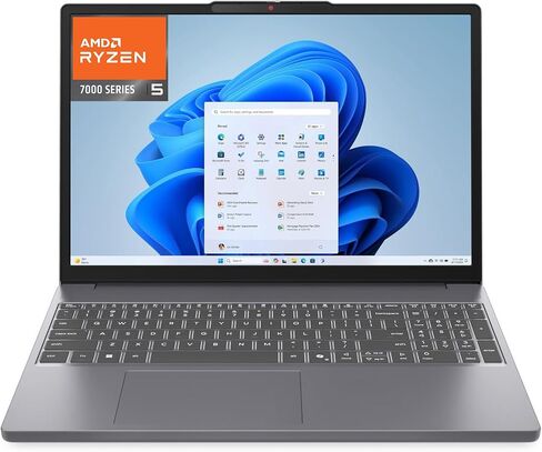 كمبيوتر محمول للألعاب Lenovo مقاس 15 بوصة، AMD Ryzen 5 7535HS، ذاكرة الوصول العشوائي DDR5 سعة 16 جيجابايت، 1 تيرابايت PCIe SSD، Radeon 660M، FHD+ Copilot AI PC، WiFi 6، Bluetooth 5.3، Type-C، HDMI، Luna Grey، Windows 11 Home in Kuwait